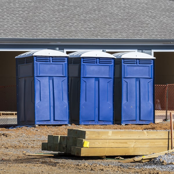 are there any restrictions on what items can be disposed of in the portable restrooms in Chaffee